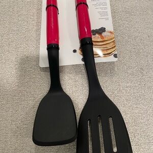 KitchenAid 2pc Slotted and Short Turner Set Hibiscus Pancakes